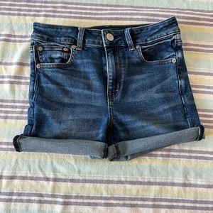 AE Hi-Rise MIDI denim shorts